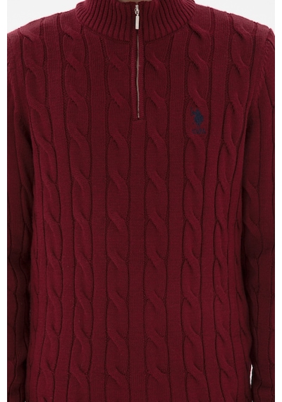 U.s. Polo Assn. Erkek Bordo Kazak /triko 50297020-vr014 Bordo