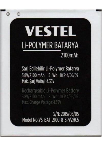 Vestel Uyumlu Venüs V3 5040 Batarya Pil 2100 Mah