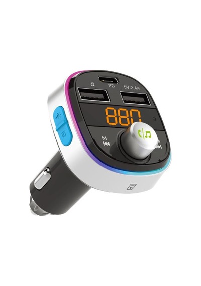 S-link Sl-bt601 Bt 5.3v Led Ekranlı Tf, Bt, Usb 2 Usb 2.4v Type C Pd30w Hızlı Şarjlı Fm Transmitter