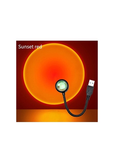 Taşınabilir Usb Sunset Lamba: Ev Ve Araba İçin Ambiyans Işığı Evimdeyokyok Çok Renkli