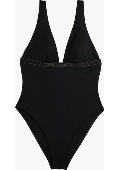 Tommy Hilfiger Plunge One Pıece Rp Ext Kadın Mayo Uw0uw05845bds Siyah