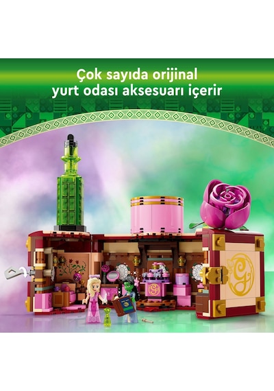 LEGO® Wicked Glinda ve Elphaba’nın Yurdu 75683 - 8 Yaş ve Üzeri Çocuklar için 2 Mini Bebek İçeren Fantastik Oyuncak Yapım Seti (740 Parça)