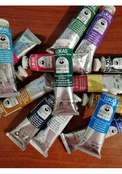 Lukas Sorte 37 ML Yağlı Boya Chromoxid Yeşil-Canlı