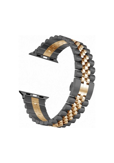Watch 42mm Uyumlu Krd-36 Metal Ogaa Kordon-siyah-rose Gold