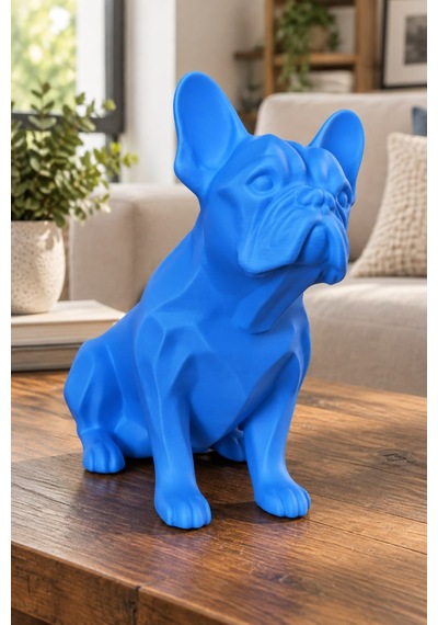 Fransız Bulldog Figürlü Dekoratif Biblo - 19cm 94265535