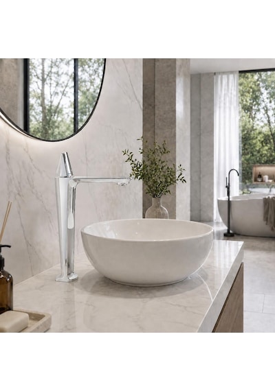 Vıta Uzun Lavabo Bataryası Parlak Krom