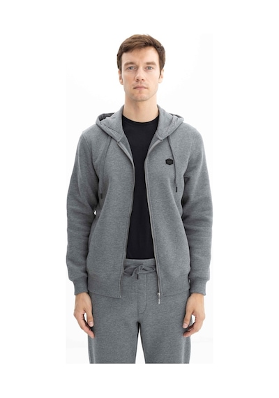 AR-MA Arma Erkek Regular Fit 3 İplik Şardonlu Tam Fermuar Kapüşonlu Cepli Sweatshirt 001