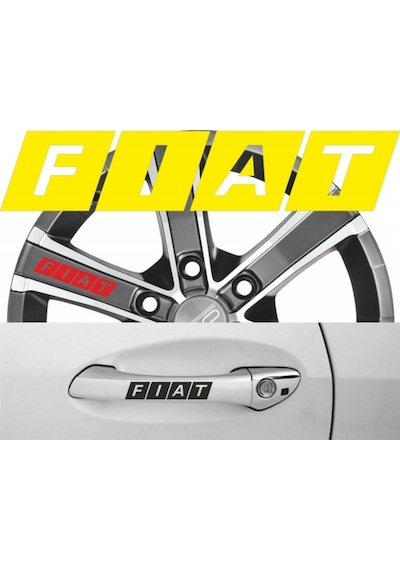 Fiat Kapı Kolu Sticker Yapıştırma 8Adet