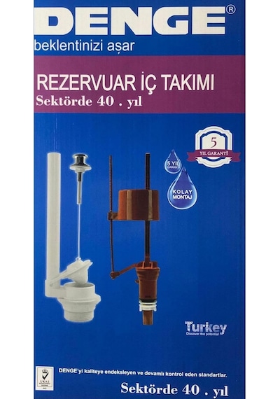 Denge Çekmeli Klozet Rezervuar Iç Takım Açık Ahşap