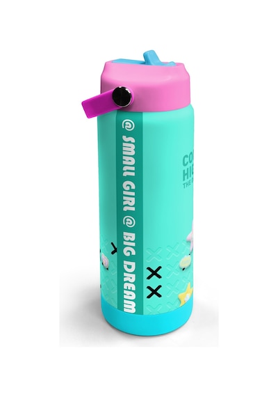 Coral High Su Yeşili Desenli Katlanır Ağızlıklı Çelik Termos 650 Ml 38351 Su Yeşili