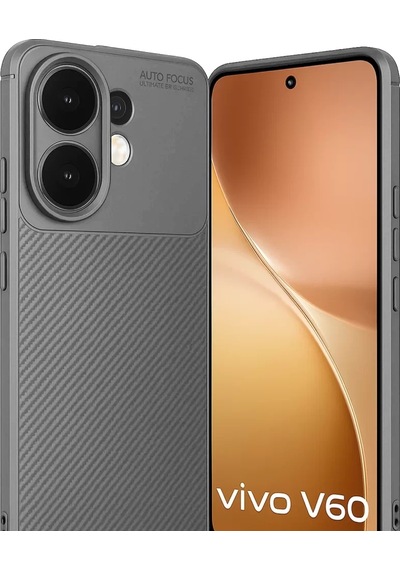 Newface Vivo V60 5g Auto Focus Karbon Kapak - Gri