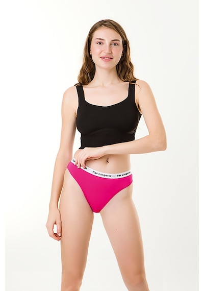Parlingerie Kadın 3lü Slip Külot Mavi-gri-fuşya Mavi - Gri - Fuşya