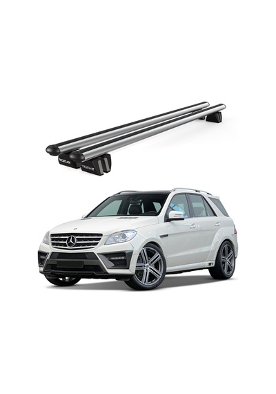 Pençe Mercedes-benz Ml 2011-2015 Uyumlu Gri Ara Atkı 135cm Port Bagaj Tavan Barı