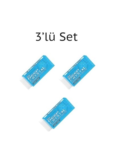 Deep Crystal Şeffaf Silgi 3'lü Paket - Büyük Boy 8680869457980