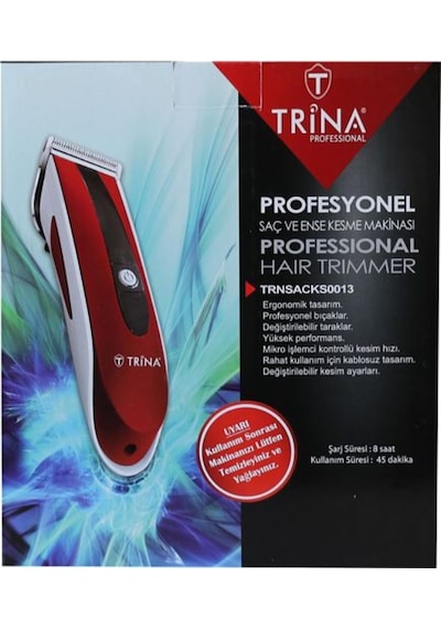 Trina TRNSACKS0013 Profesyonel Ense ve Saç Kesme Makinesi
