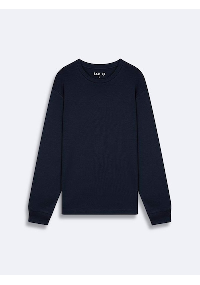 Little Big Ltb Mıhele New Sıfır Yaka Uzun Kollu Regular Fit Sweatshırt Lacivert