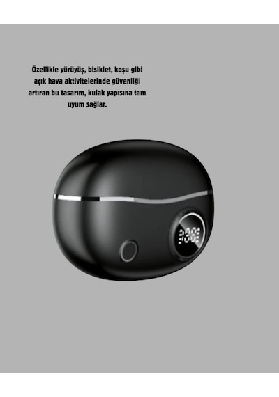 Kablosuz - 535 - Açık Kulak Kulaklık Bluetooth 5.4 Type-c Hızlı Şarj - Aconcept - 30 Saat