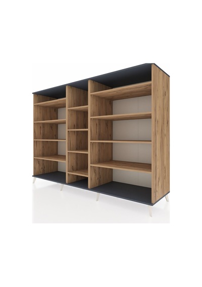 Kronos Dolap 11 Raflı 220x59x163 Çam-antrasit/çam Antrasit/çam Kronos Dolap 11 Raflı 220x59x163 Çam-antrasit/çam Antrasit/çam