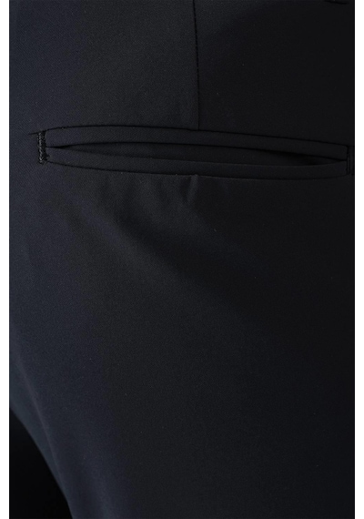 Efor Slim Fit Yan Cepli Düz Esnek Casual Lacivert Pantolon P 1144 Lacivert