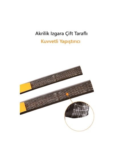 Yapışkanlı Kapı Pencere Fitili 4 Metre Polietilen Kaplamalı Uzun Ömürlü Siyah Renk Diğer