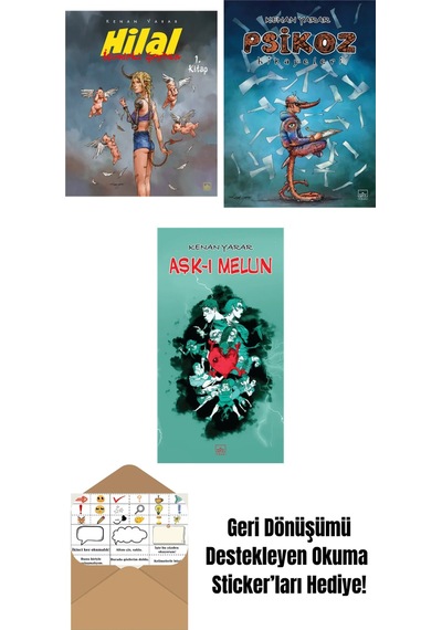Hilal 1. Kitap İçimdeki Şeytan Sınırlı Sayıda İmzalı + Psikoz Hikayeleri + Aşk-ı Melun