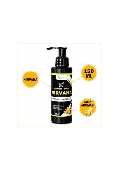 Nirvana Muz Aromalı Kayganlaştırıcı Jel 150 ML