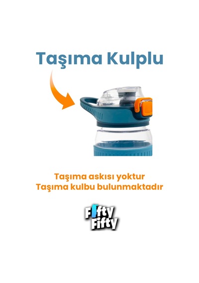550 Ml Rahat İçim Pipetsiz Taşıma Kulplu Çocuk Su Matarası -vgn3001ml550 Yeşil
