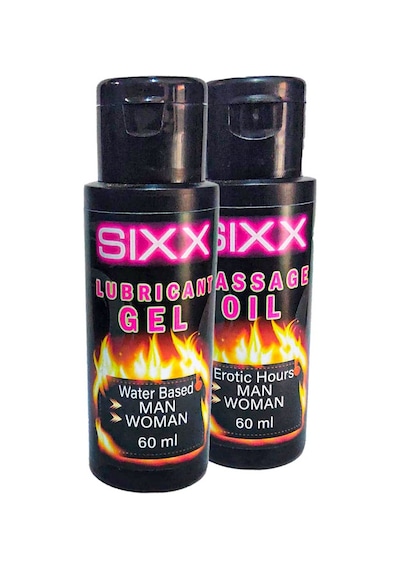 Sixx Erkeklere Ve Bayanlara Uygun Iubrikant 60 Ml Jel Ile+ Masaj Yağı
