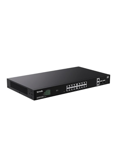 Tenda Teg2220p-16-250w 16 Port 10-100-1000 Poe +2 Sfp Switch Cloud Yönetilebilir Çelik Kasa Switch