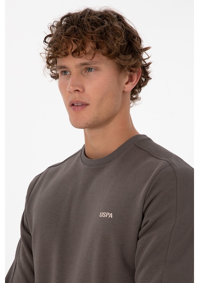U.S. Polo Assn. Erkek Regular Fit Bisiklet Yaka Vizon Sweatshirt 50315598-VR052 U.S. Polo Assn. Erkek Regular Fit Bisiklet Yaka Vizon Sweatshirt 50315598-VR052