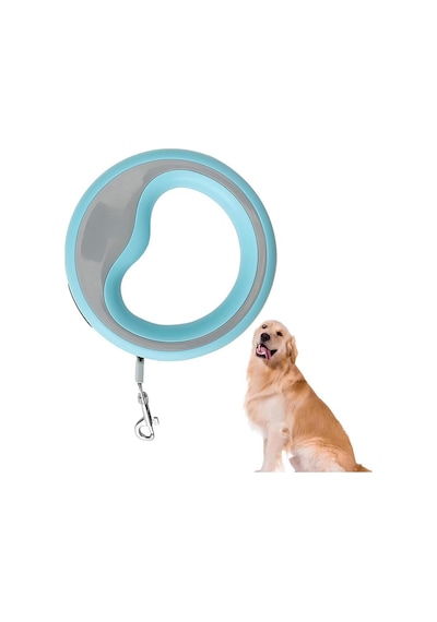 Süslüpati Otomatik Köpek Gezdirme Tasması Mavi 2.5 Metre Mavi
