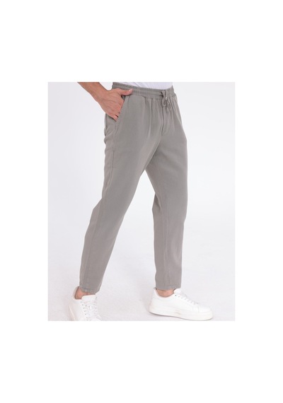 Blayn Jeans Erkek Regular Fit Gabardin Pantolon Günlük Rahat Kesim Klasik Erkek Pantolon Füme
