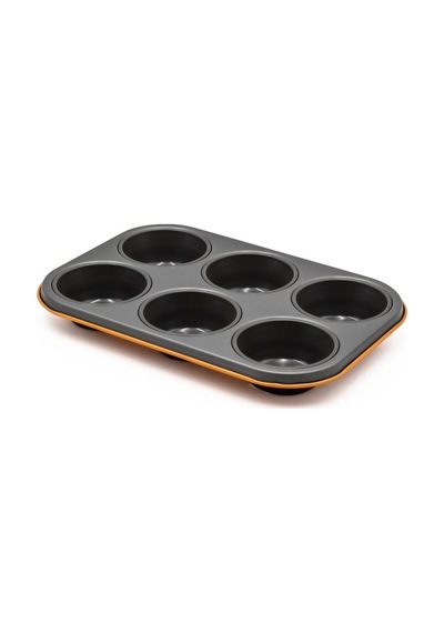 Aryıldız 6'lı Muffin Kalıbı Turuncu