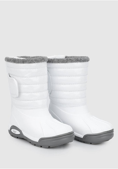 Igor İgor W10168-001 Topo Skı Charol Kız Çocuk Kar Botu Beyaz 22-29 Beyaz