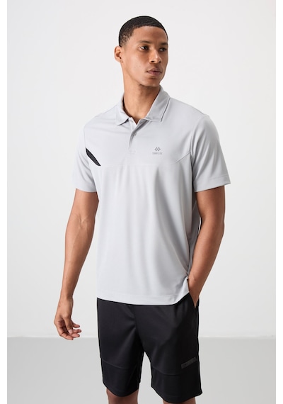 Tommy Life Gri Polyester Nefes Alan Dokulu İnce Esnek Standart Fit Polo Yaka Erkek Performans T-shirt - 88402 Gri Tommy Life Gri Polyester Nefes Alan Dokulu İnce Esnek Standart Fit Polo Yaka Erkek Performans T-shirt - 88402 Gri