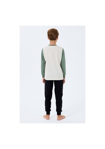 Rolypoly Erkek Çocuk Beyaz Pijama Takım Beyaz-01/6-7yas