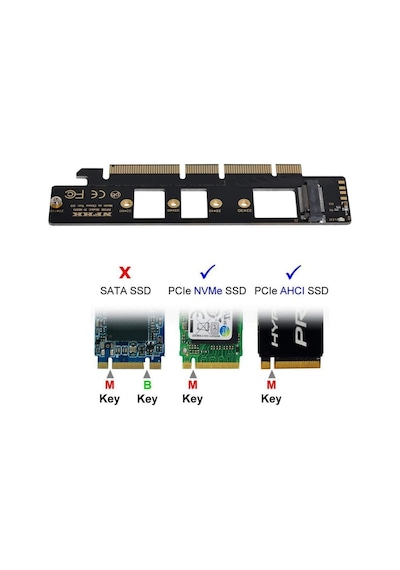 M.2 Nvme Ssd To Pcıe M2 Key Express 960 Evo Kart Dönüştürücü