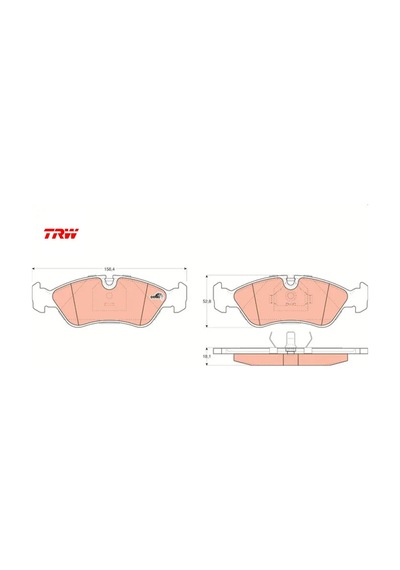 Ön Balata Astra F 91-98 Calıbra-omega-vectra A 1.8-2.0 88-95 Trw 1605808/ 1605089/ 1605911/ Wva21190