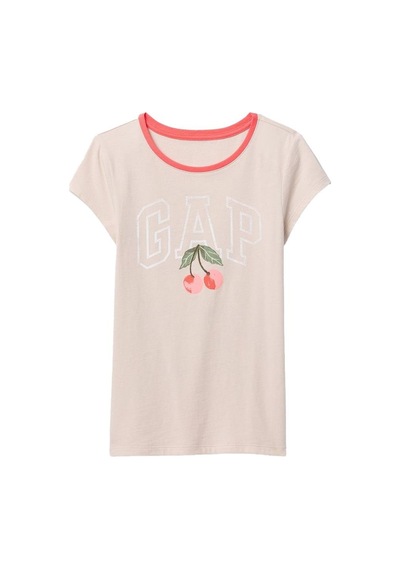 Gap V-hs Ss Logo Tee T-shirt - 721891-10210 Beyaz
