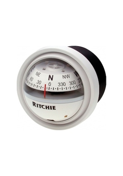 Ritchie Marine Beyaz Gömme Pusula 12v Aydınlatmalı