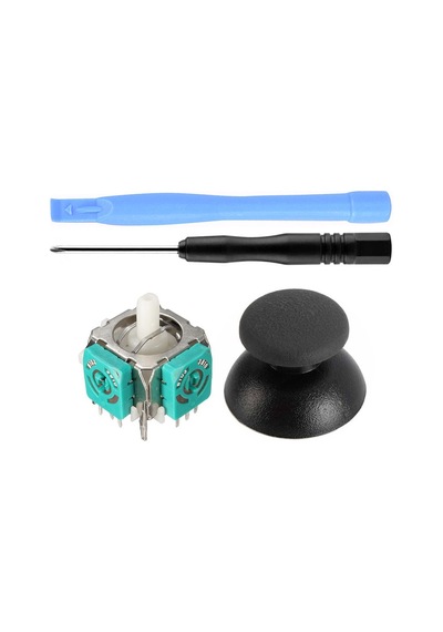 Ps3 Analog Motor Ve Topuz 1+1 Tornavida Ayırıcı Set Playstation 3 Kol Tamir Seti Yedek Parça