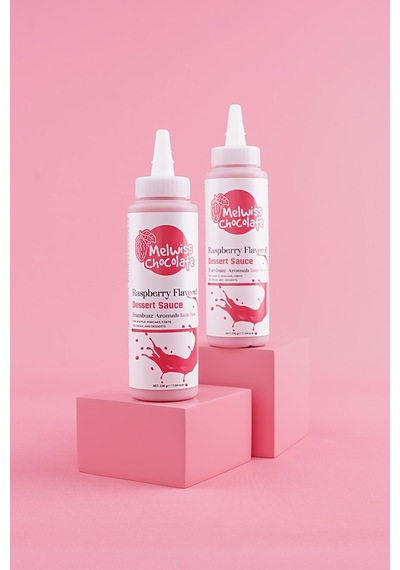 Melwiss Chocolate Frambuaz Aromalı Tatlı Sos 330 G - Waffle & Krep & Pankek Sosu X 4 Adet