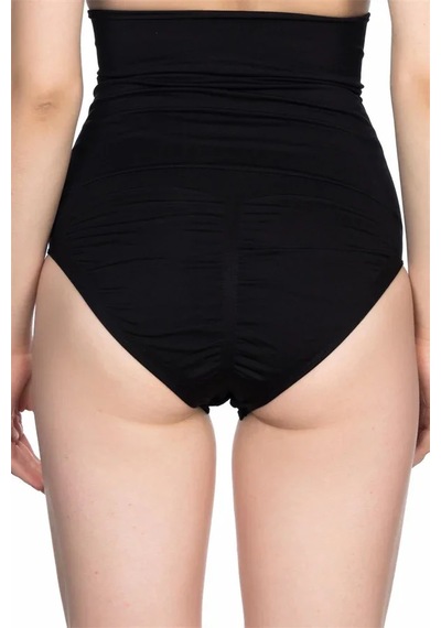 Semel Siyah Double Yüksek Bel Çıtçıtlı Slip Korse