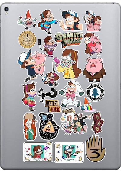 Esrarengiz Kasaba & Gravity Falls Sticker Paketi Bullet Journal Defter Çıkartma Ajanda Laptop Etiket Diğer