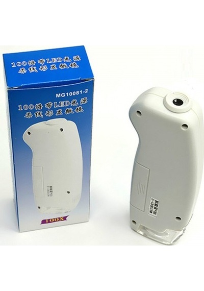 Küçük Cisimler Hobi Aleti İnceleme Cihazı -ışıklandırılmış Mini 100x Mikroskop Mg10081-2