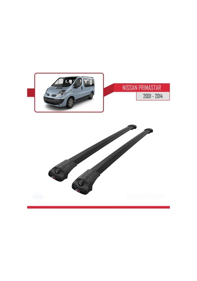 Nissan Primastar 2001-2014 Arası İle Uyumlu Ace-1 Ara Atkı Tavan Barı Siyah