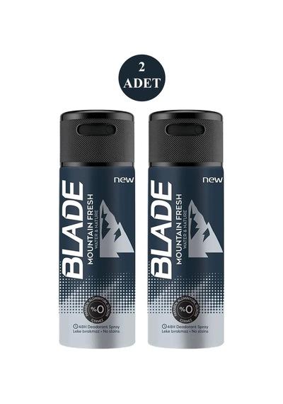 Tedar 2 Adet Mountain Fresh Erkek Deodorant 150ml Leke Bırakmaz Najmaddin Amber