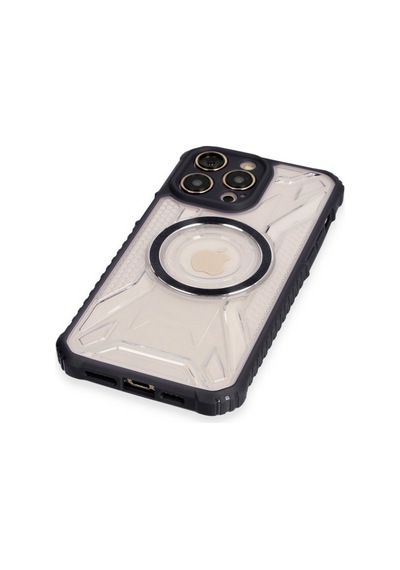 Apple iPhone Uyumlu 13 Pro Kılıf Prag Magneticsafe Kapak - Siyah Bz8683140585310