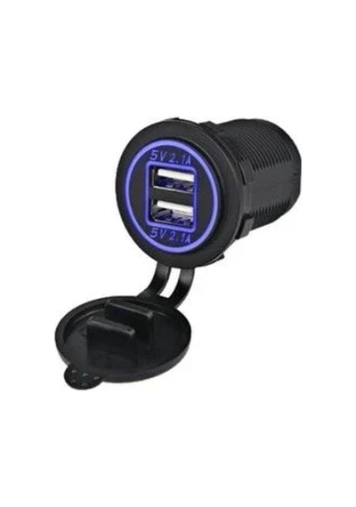Mellifera İki Usb Type-a Şarj Cihazı Mavi Işıklı