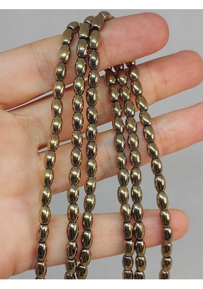 Hematit Taşı Arpa Kesim Dizi 4 5.5mm 49634